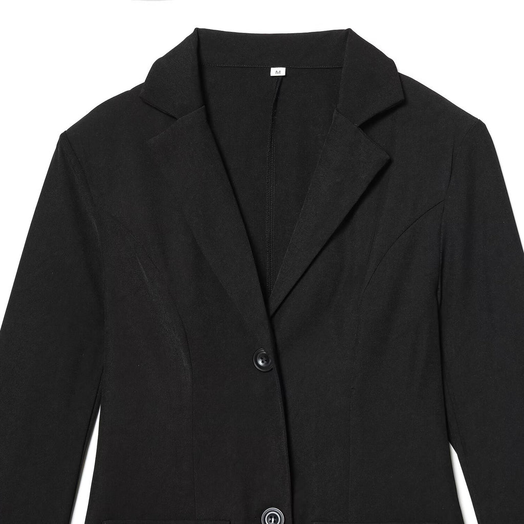 Elegant slim fit lace patchwork suit jacket