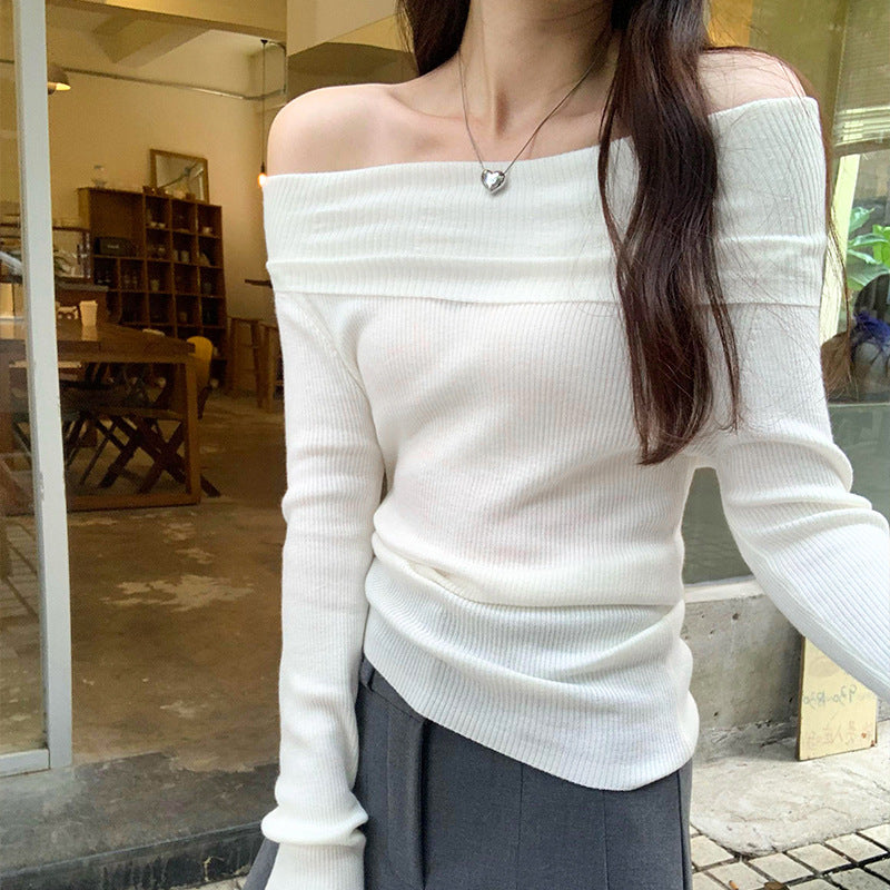 fitted inner layer knit top for women,  elegant and wearable